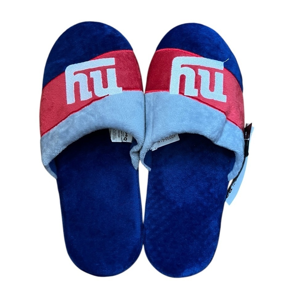 Foco| NY Giants Blue and Red Slide Slippers - Size L 11-12
